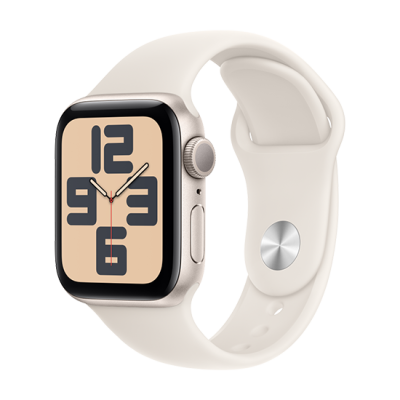 Watch Apple Watch SE2 (2024) GPS 40mm Starlight Aluminium Case with Sport Band S/M - Starlight