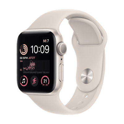 Watch Apple Watch SE2 (2024) GPS 44mm Starlight Aluminium Case with Sport Band M/L - Starlight
