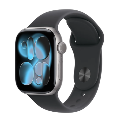 Watch Apple Watch Series 11 (2025) GPS 42mm Space Grey Aluminium Case with Sport Band M/L - Black