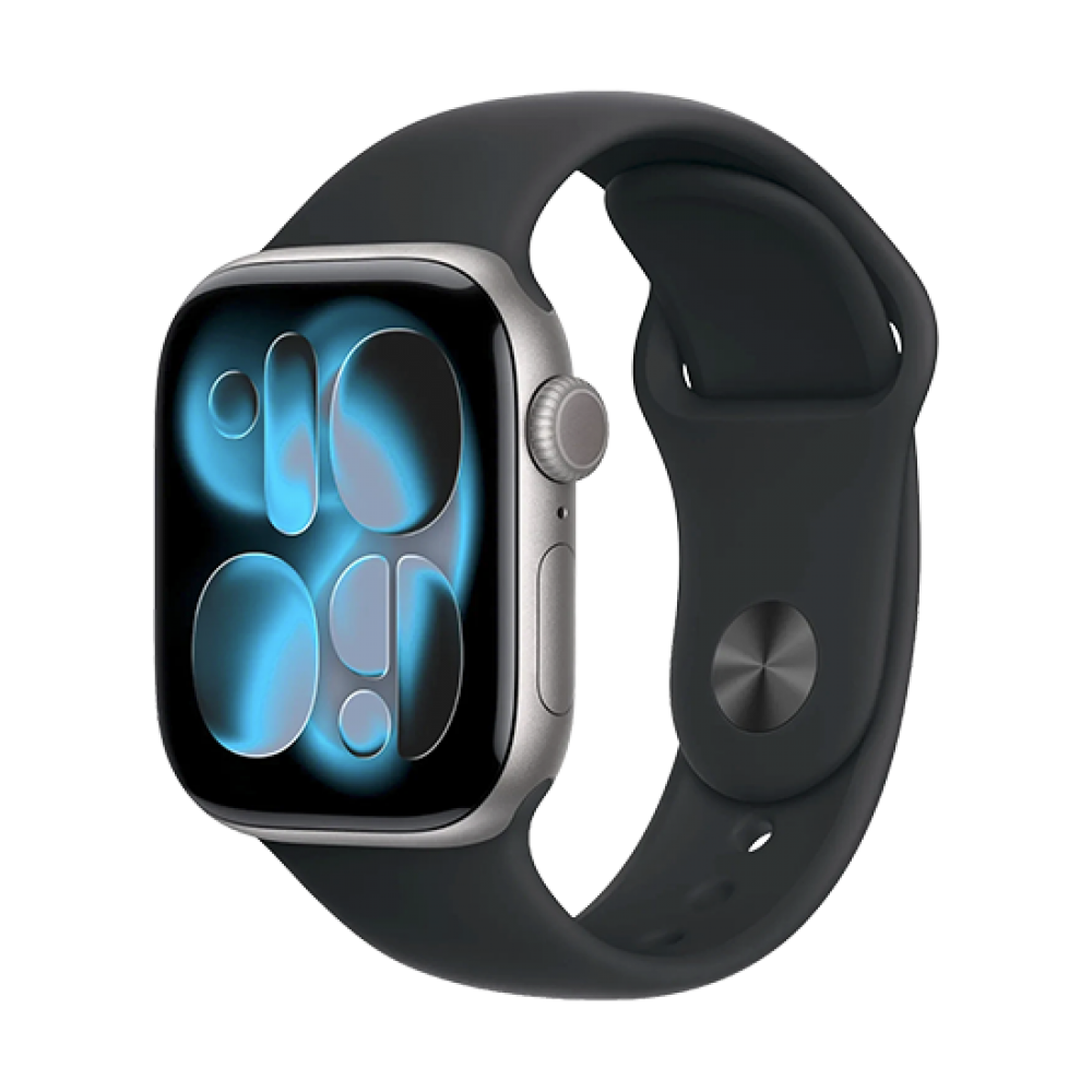 Watch Apple Watch Series 11 (2025) GPS 42mm Space Grey Aluminium Case with Black Sport Band S/M - Black