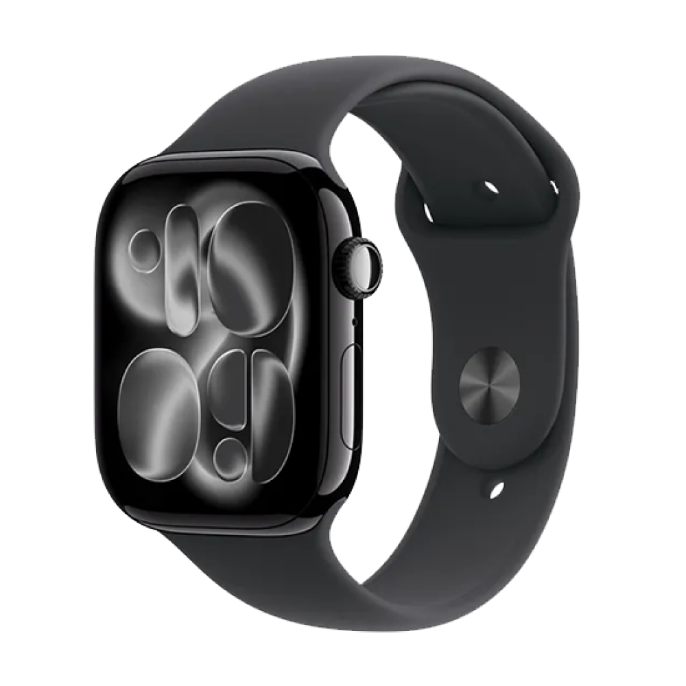 Watch Apple Watch Series 11 (2025) GPS 46mm Jet Black Aluminium Case with Sport Band M/L - Black
