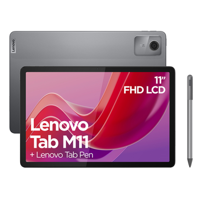 Tablet Lenovo Tab M11 G88 4GB RAM 128GB LTE with Pen and Folio Case - Grey