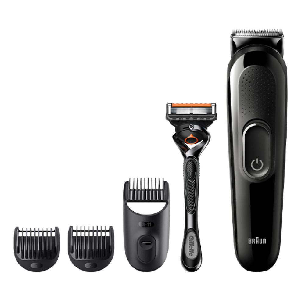 Braun SK3300 Beard Trimmer + Hair Clipper 4in1 with Gillette Fusion5 ProGlide