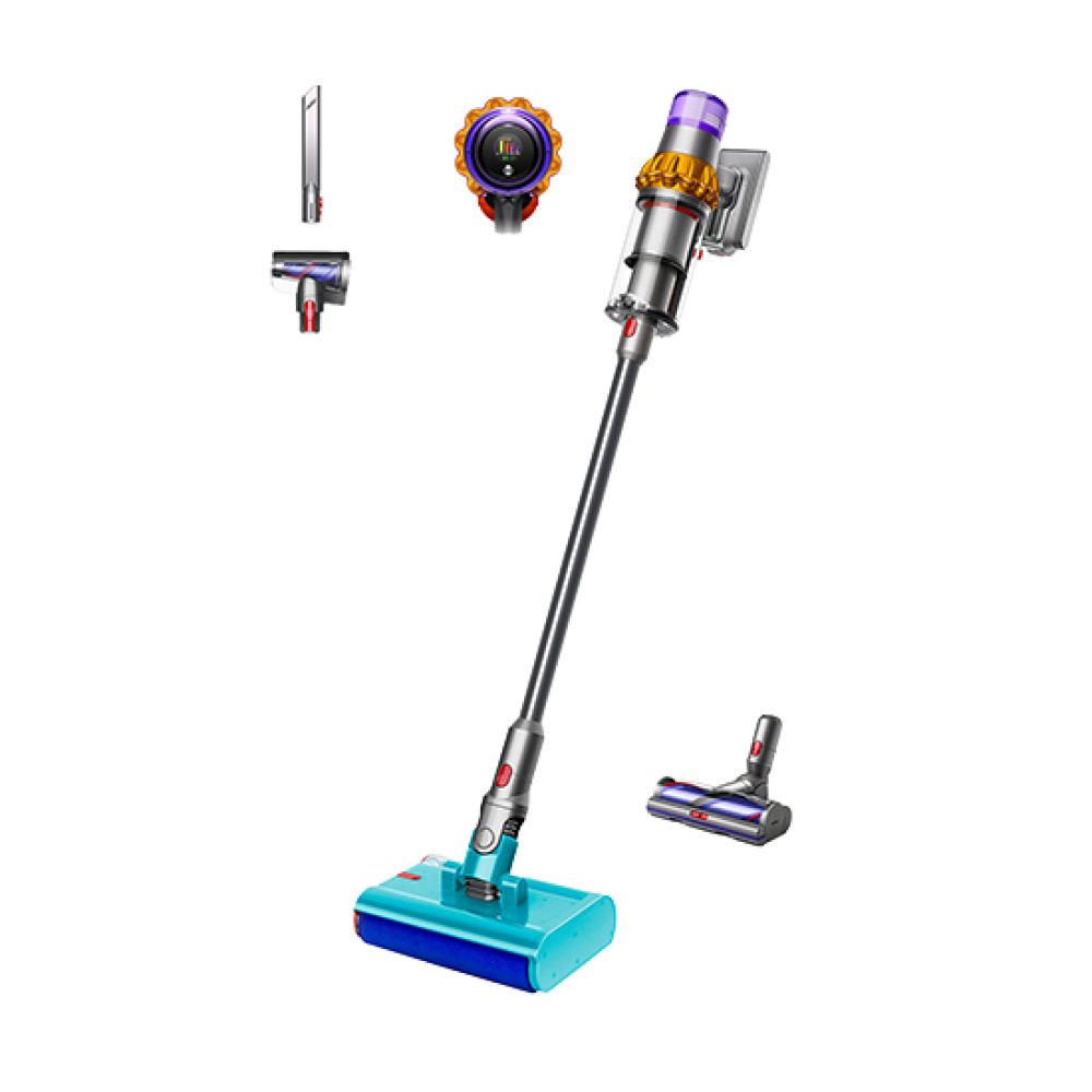 Dyson Vacuum Cleaner V15s Detect Submarine - Nickel/Satin Yellow