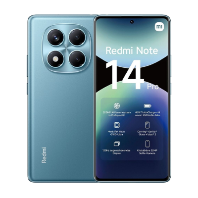 Xiaomi Redmi Note 14 Pro 4G Dual Sim 12GB RAM 512GB - Ocean Blue