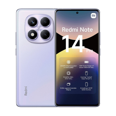 Xiaomi Redmi Note 14 Pro 4G Dual Sim 12GB RAM 512GB - Aurora Purple