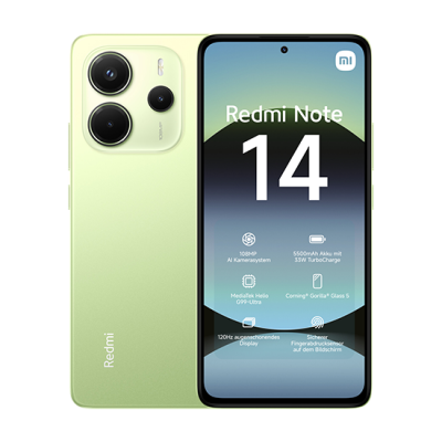 Xiaomi Redmi Note 14 4G Dual Sim 6GB RAM 128GB - Lime Green