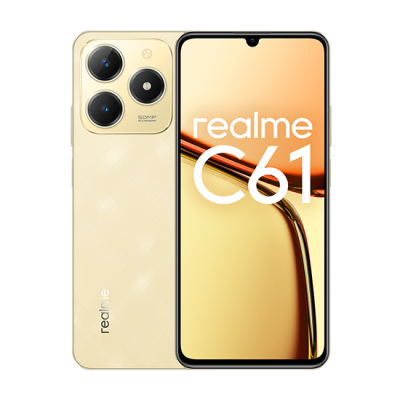 Realme C61 Dual Sim 6GB RAM 256GB - Sparkle Gold
