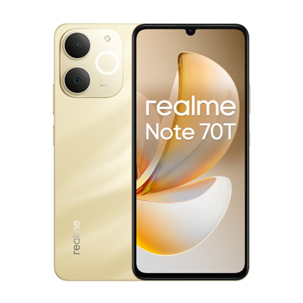 Realme Note 70T Dual Sim 4GB RAM 128GB - Gold