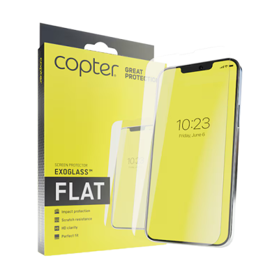 Copter Sweden Screen Protector Exoglass Flat for iPhone 15 / 15 Pro / 16